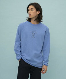 【公式】【SALE/10%OFF】 ルコックスポルティフ 【UVカット】 ワッフル 長袖Tシャツ ( ヘランカ / エールフォルム ) メンズ ウェア tシャツ トレーニング スポーツウェア ブランド 2024年春夏モデル QMMXJB01