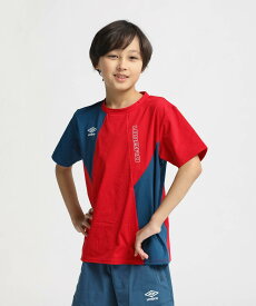 【公式】 アンブロ THE THIRD by UMBRO ジュニアフィールテック半袖プラクティスシャツ キッズ 吸汗速乾 ストレッチ サンスクリーン ジュニア サッカーウェア Tシャツ サッカー フットボール ウェア スポーツ ブランド 2024年春夏モデル UUJXJA53