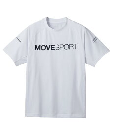 【公式】【SALE/28%OFF】 MOVESPORT デサント S.F.TECH COOL ショートスリーブシャツ メンズ ストレッチ 吸汗速乾 UVカット トレーニング トレーニングウェア スポーツ ブランド Tシャツ ウェア 新規セール 2024年春夏モデル DXC2972AT