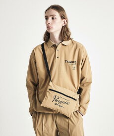 【マラソン期間限定 P10倍/10%OFFクーポン】【公式】 ペンギン バイ マンシングウェア サコッシュ付きナイロンセットアップ メンズ 4WAYストレッチ ゴルフ おしゃれ スポーツ ブランド ジャージ スウェット ウェア MU4FWB01M 2024年秋冬モデル