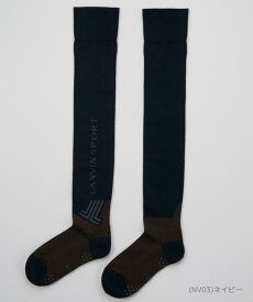 【公式】ランバン スポール ダブルJLロゴデザインニーハイソックス レディース 底パイル 滑り止め付 ゴルフウェア ゴルフ おしゃれ スポーツ ブランド ソックス 靴下 アクセサリー 小物 VG4FSO42L 2024年秋冬モデル