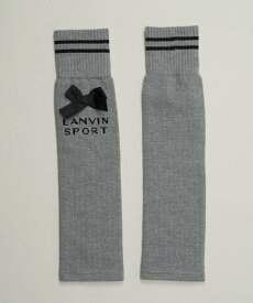 【公式】ランバン スポール リボン付きリブ編み ニットレッグウォーマー レディース ゴルフ 防寒グッズ アクセサリー 小物 おしゃれ ゴルフウェア スポーツ ブランド VG4FAZ81L 2024年秋冬モデル