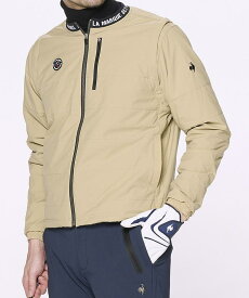 【マラソン期間限定 P10倍/10%OFFクーポン】【公式】 ルコックスポルティフ ゴルフ 【ストレッチフォーサー】 ノーカラー2WAYブルゾン メンズ 撥水 防風 ヒートナビ デタッチャブル ゴルフウェア ジャケット 新規セール スポーツ LG4FWB06M 2024年秋冬モデル