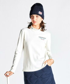 【11/15-16限定 P10倍/10%OFFクーポン】【公式】 マンシングウェア 吸湿発熱 モックネック長袖シャツ レディース 保温 ストレッチ UVカット 秋冬シーズン ゴルフウェア ゴルフ おしゃれ スポーツ ブランド Tシャツ ウェア MG4FLS29L 2024年秋冬モデル