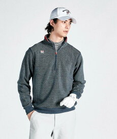 【11/15-16限定 P10倍/10%OFFクーポン】【公式】 マンシングウェア ハーフジッププルオーバー メンズ 保温 吸湿発熱 裏起毛 防寒 ゴルフウェア ゴルフ ジャージ ミドラー ウェア おしゃれ スポーツ ブランド MG4FSW22M 2024年秋冬モデル