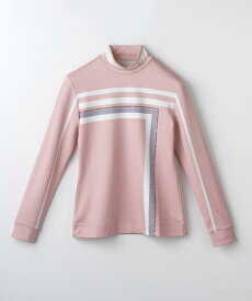 【公式】ランバン スポール ブロッキングデザインプリント ハイネックシャツ レディース 吸汗速乾 UVカット 蓄熱保温 ゴルフ 長袖シャツ ウェア おしゃれ ゴルフウェア スポーツ ブランド VG4FLS70L 2024年秋冬モデル