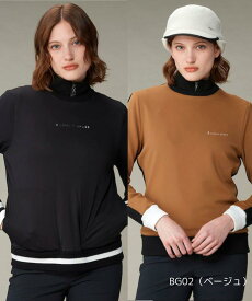 【SALE/20％OFF】【公式】ランバン スポール プルオーバーセーター レディース リバーシブル仕様 防風 ゴルフウェア ゴルフ 防寒 セーター ニット ウェア おしゃれ スポーツ ブランド 2024年秋冬モデル VG4FST60L