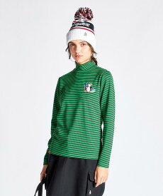 【11/15-16限定 P10倍/10%OFFクーポン】【公式】 マンシングウェア 【ENVOY】 ボーダーハイネックシャツ レディース 吸汗 蓄熱保温 ストレッチ HEAT NAVI ゴルフウェア 長袖シャツ ゴルフ ウェア 防寒 おしゃれ スポーツ ブランド MG4FLS54L 2024年秋冬モデル