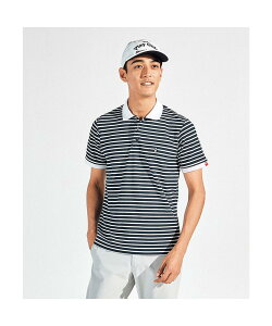 【公式】マンシングウェア サンスクリーン 先染めボーダー鹿子半袖ポロシャツ メンズ 男性 UVカット 遮熱 クーリング効果 ストレッチ 吸汗速乾 ゴルフ ポロシャツ おしゃれ スポーツ ブラン