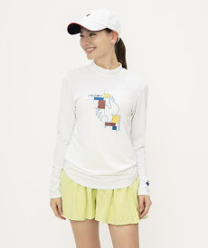 【公式】 ルコックスポルティフ モックネック長袖シャツ レディース 女性 吸汗速乾 UVカット 遮熱 クーリング効果 サンスクリーン シャツ ウェア トレーニング スポーツ ブランド LN5SLT50L 2025年春夏モデル