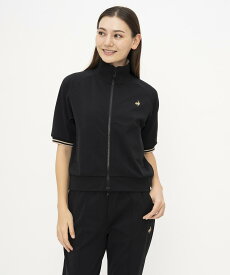 【公式】 ルコックスポルティフ ハーフスリーブジャージジャケット レディース 女性 吸汗 ストレッチ UVカット (UPF50+) おしゃれ ウェア トレーニング スポーツ ブランド LT5SJG11L 2025年春夏モデル