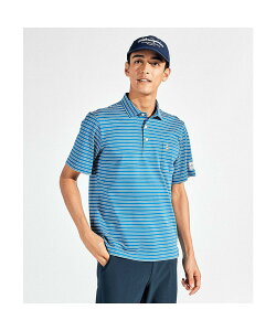 【公式】マンシングウェア タック鹿の子ボーダー半袖ポロシャツ メンズ 男性 吸汗速乾 ストレッチ UVカット UPF15 サンスクリーン クーリング効果 遮熱 ポロシャツ シャツ ゴルフ おしゃれ ス