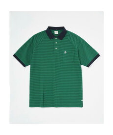 【マラソン期間限定 P10倍/10%OFFクーポン】【公式】ペンギン バイ マンシングウェア 60’ S RAGLAN SLEEVE Stripe POLO Shirt 半袖ポロシャツ メンズ 男性 鹿の子ボーダー柄 ラグランスリーブ シャツ ゴルフ ウェア おしゃれ スポーツ ブランド MU5SHS14M 2025年春夏モデル