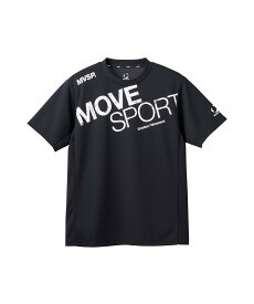 【マラソン期間限定 P10倍/10%OFFクーポン】【公式】 MoveSport デサント ドライメッシュ ビックロゴ 半袖シャツ メンズ 男性 吸汗速乾 UVカット UPF15 Tシャツ ウェア トレーニング スポーツ ブランド ST5SHT01M 2025年春夏モデル
