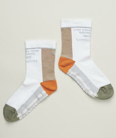 【公式】ランバン スポール カラーブロック レギュラー丈ソックス レディース 女性 抗菌防臭 靴下 ソックス 小物 ウェア ゴルフ おしゃれ スポーツ ブランド VG5SSO23L 2025年春夏モデル