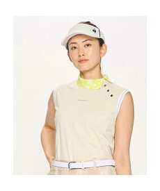 【公式】ルコックスポルティフ ゴルフ 【RIJOUME】 スリーブレスシャツ リーフ柄 レディース 女性 ストレッチ UVカット UPF50+ ノースリーブ ゴルフ シャツ おしゃれ スポーツ ブランド 2025年春夏モデル LG5SHSR5L