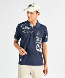 【楽天スーパーセール 30%OFF】【公式】マンシングウェア グラフィックプリント半袖ポロシャツ メンズ 男性 サンスクリーン UVカット UPF15 遮熱 クーリング効果 吸汗速乾 シャツ ゴルフ おしゃれ スポーツ ブランド MG5SHS25M 2025年春夏モデル