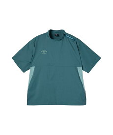 【マラソン期間限定 P10倍/10%OFFクーポン】【公式】アンブロ UMBRO 【THE THIRD by UMBRO】 半袖ピステトップ メンズ 男性 撥水 ストレッチ モックネック サッカー シャツ ウェア フットボール スポーツ ブランド UF5SWB31M DMU 2025年春夏モデル