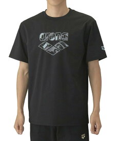 【公式】アリーナ 【直営店限定】 半袖Tシャツ (ビッグロゴ) ユニセックス メンズ レディース 吸汗 ストレッチ 水泳 シャツ ウェア スイム スイミング プール スポーツ ブランド 2025年春夏モデル AS5SHT05U