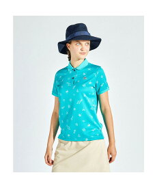 【楽天スーパーセール 30%OFF】【公式】マンシングウェア MUNSINGWEAR サンスクリーン ワッフルリゾートプリント 半袖シャツ レディース 女性 ポロシャツ トップス 吸汗速乾 ストレッチ UVカット 遮熱 ゴルフ おしゃれ スポーツ ブランド MG5SHS28L 2025年春夏モデル