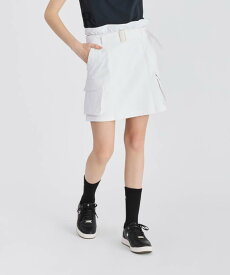 【公式】ルコックスポルティフ ゴルフ 【RIJOUME】 ベルト付きハイウエストスカート レディース 撥水 ストレッチ 台形シルエット ゴルフウェア スカート 新規セール スポーツ ブランド 2024年秋冬モデル LG4FSKR1L