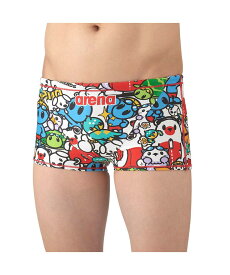 【公式】 アリーナ arena 【タフスーツ】トレーニングスパッツ（ショートレッグ）【返品不可商品】 アリーナくん 総柄 練習 メンズ 男性 水泳 スイム スイミング プール スポーツ ブランド 2025年秋冬モデル AS5FWM41M