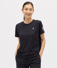 【公式】 ルコックスポルティフ le coq sportif LCS Essential半袖Tシャツ レディース 女性 吸汗速乾/ストレッチ/UV CUT(UPF30) 半袖シャツ Tシャツ ウェア トレーニング スポーツ ブランド ランニング ウォーキング LT5FHT00L 2025年秋冬モデル