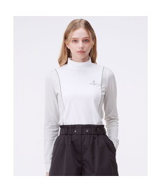 【公式】 ランバン スポール LANVIN SPORT モックネックブロッキング長袖シャツ レディース 女性 吸汗 UVカット ストレッチ Sunscreen NIR 遮熱 ゴルフ おしゃれ スポーツ ブランド VG5FLS22L 2025年秋冬モデル