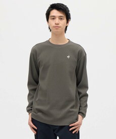 【SALE/29％オフ】【公式】ルコックスポルティフ le coq sportif ヘランカワッフル長袖Tシャツ ロンT メンズ 男性 吸汗/ストレッチ/UV CUT(UPF50+) 長袖シャツ ウェア シンプル ワンポイント トレーニング スポーツ ブランド LT5FLT00M 2025年秋冬モデル