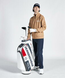 【公式】マンシングウェア 9.5型 ビッグロゴ キャディバッグ ユニセックス ( 3.4kg／6分割 /47インチ対応 ) メンズ レディース ポケット7つ 収納 ゴルフ バッグ おしゃれ スポーツ ブランド MG4FCB05M 2025年秋冬モデル