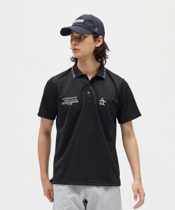 【公式】マンシングウェア Munsingwear 接触涼感キシリトールプリントロゴグラフィック半袖ポロシャツ メンズ 男性 Sunscreen NIR UVカット 遮熱 クーリング 吸汗 ゴルフ 2025年秋冬モデル MG5FHS53M