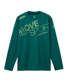 【11/15-16限定 P10倍/10%OFFクーポン】【公式】ムーブスポーツ MoveSport ドライメッシュ ビックロゴ 長袖シャツ ロンT メンズ 男性 吸汗速乾 長袖シャツ ウェアトレーニング スポーツ ブランド ST5FLT00M 2025年秋冬モデル