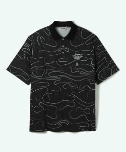 y11/15-16 P10{/10%OFFN[|zyzyM oC }VOEFA Penguin by Munsingwear GOLF COURSE PRINT STRETCH GAME HALF SHIRT Y j  |Vc  St  MU5FHS03M 2025N