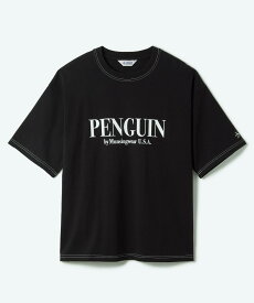 【マラソン期間限定 P10倍/10%OFFクーポン】【公式】ペンギン バイ マンシングウェア Penguin by Munsingwear COLOR STITCH T-SHIRT メンズ 男性 半袖 Tシャツ クルーネック 綿 ゆったり ゴルフ おしゃれ MU5FHT01M 2025年秋冬モデル