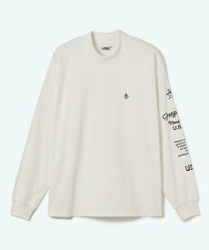 【マラソン期間限定 P10倍/10%OFFクーポン】【公式】ペンギン バイ マンシングウェア Penguin by Munsingwear GRAPHIC LONG T-SHIRT メンズ 男性 長袖 クルーネック Tシャツ ドライタッチ 左袖プリント ゴルフ おしゃれ MU5FLT03M 2025年秋冬モデル