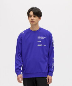 7日間限定クーポン(24日〜30日)【公式】ムーブスポーツ MoveSport S.F.TECH 2FACE ロングスリーブロゴ 長袖シャツ ロンT メンズ 男性 TAIKYU ストレッチ 吸汗 ウェア トレーニング スポーツ ブランド ST5FLT01M 2025年秋冬モデル