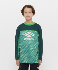 【マラソン期間限定 P10倍/10%OFFクーポン】【公式】アンブロ umbro 【STARTER PACK】はじめて長袖プラクティスシャツ ロンT 子ども ジュニア キッズ 吸汗 サッカー フットボール 練習 スポーツ ブランド UF5FLS54J 2025年秋冬モデル