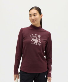 【公式】ルコックスポルティフ le coq sportif モックネック長袖シャツ テニス ロンT レディース 女性 光吸収発熱/吸汗/ストレッチ/UV CUT(UPF50+)/HEAT NAVI 長袖シャツ ウェアトレーニング スポーツ ブランド LN5FLT11L 2025年秋冬モデル