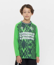 【公式】アンブロ umbro 【THE THIRD by UMBRO】ジュニアグラフィック長袖プラクティスシャツ ロンT 子ども ジュニア キッズ 吸汗 サッカー フットボール 練習 スポーツ ブランド UF5FLS50J 2025年秋冬モデル