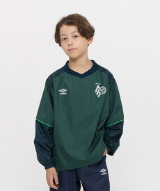 【マラソン期間限定 P10倍/10%OFFクーポン】【公式】アンブロ umbro 【THE THIRD by UMBRO】NAGAMOCHIラインドピステトップ 子ども ジュニア キッズ 防風 はっ水 サッカー フットボール 練習 スポーツ ブランド UF5FWB30J 2025年秋冬モデル