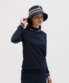 【11/15-16限定 P10倍/10%OFFクーポン】【公式】マンシングウェア Munsingwear Sunscreen NIR ジャカードモックネックシャツ レディース 女性 吸汗 UVカット 遮熱 クーリング ストレッチ 日本製 ゴルフ MG5FLS02L 2025年秋冬モデル