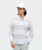 【公式】マンシングウェア MUNSINGWEAR 吸汗速乾先染めボーダー長袖ポロシャツ メンズ 男性 胸ポケット付…