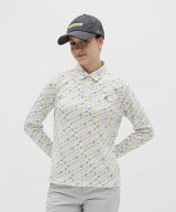 【公式】マンシングウェア MUNSINGWEAR Sunscreen NIR ロゴプリントテーラーカラー長袖ポロシャツ レディ…