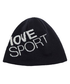 【マラソン期間限定 P10倍/10%OFFクーポン】【公式】ムーブスポーツ MoveSport ロゴジャカードビーニー 帽子 ニットキャップ 石川祐希着用 ユニセックス メンズ レディース 部分抗菌防臭/保温/制電 トレーニング スポーツ ブランド ST5FCP40U 2025年秋冬モデル
