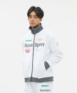【公式】ムーブスポーツ MoveSport 【Numberコラボ】ACTIVE SUITS 2FACE 鹿の子ジャージ オーセンティック ジャケット メンズ 男性 消臭/吸汗/ストレッチ/DEO SCREEN トレーニング スポーツ ブランド 2025