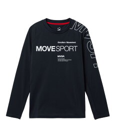 【11/15-16限定 P10倍/10%OFFクーポン】【公式】ムーブスポーツ MoveSport アウトラインロゴ 長袖シャツ メンズ 男性 吸汗速乾/ストレッチ/UV CUT(UPF15) ウェア トレーニング スポーツ ブランド ST5FLT02M 2025年秋冬モデル