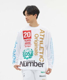 【マラソン期間限定 P10倍/10%OFFクーポン】【公式】ムーブスポーツ MoveSport 【Numberコラボ】総柄グラフィック ロングスリーブシャツ ロンT 長袖シャツ メンズ 男性 DEO SCREEN/消臭 長袖シャツ ウェア トレーニング スポーツ ブランド ST5FLTD1MB 2025年秋冬モデル