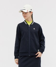 【11/15-16限定 P10倍/10%OFFクーポン】【公式】ルコックスポルティフ ゴルフ le coq sportif golf 総柄フルジップジャージ レディース 女性 吸汗 防風 ストレッチ UVカット MOTION 3D ゴルフ おしゃれ スポーティー LG5FJG00L 2025年秋冬モデル