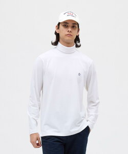 【公式】マンシングウェア Munsingwear 吸湿発熱ストレッチ起毛長袖タートルネックシャツ メンズ 男性 タートルネック 微起毛 スムース素材 ワンポイント ゴルフ 2025年秋冬モデル MG5FLS28M