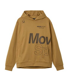 【SALE/30％オフ】【公式】ムーブスポーツ MoveSport ビックロゴ 裏起毛スウェットフーディー メンズ 男性 2WAYストレッチ 保温 パーカー ウェア トレーニング スポーツ ブランド ST5FSW42M 2025年秋冬モデル